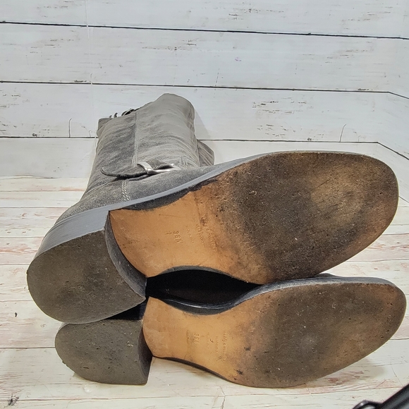 Bettye Muller grey suede tall boots - Picture 7 of 13